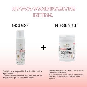 Combo intimo donna - Mousse + Integratore Cisty Free